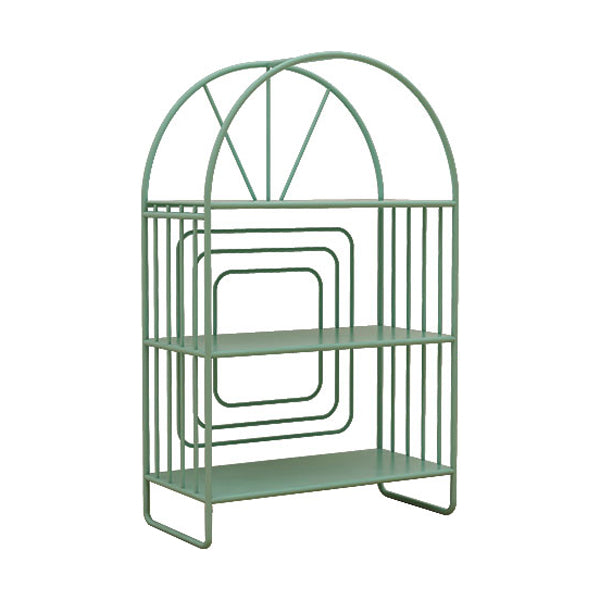 Scandinavian Metal Standard Bookshelf Open Back Bookcase with Shelves