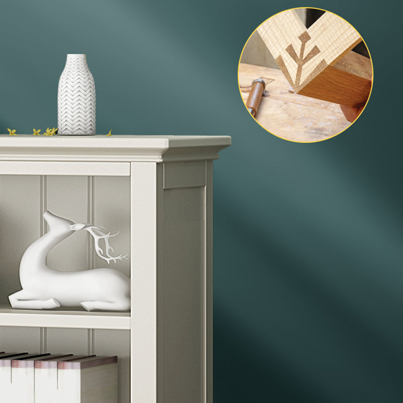 Modern Closed Back Standard Bookshelf Wooden Bookcase with Shelves for Study Room