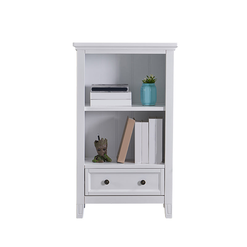 Modern Closed Back Standard Bookshelf Wooden Bookcase with Shelves for Study Room