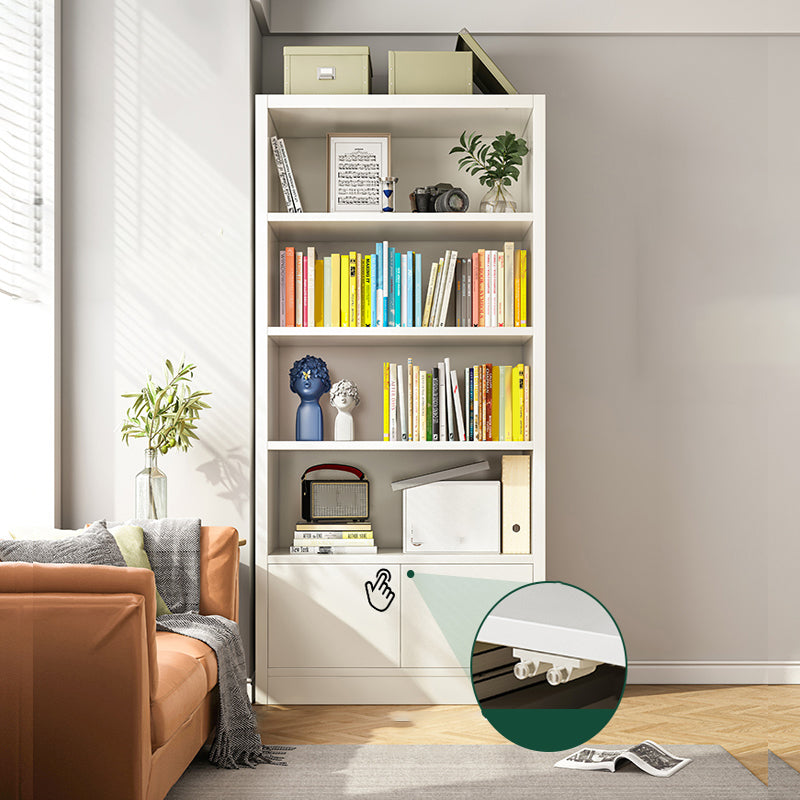 Closed Back Standard Bookcase Scandinavian Engineered Wood Bookshelf