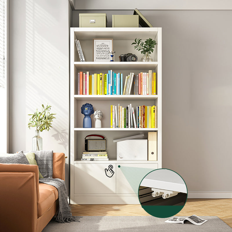 Closed Back Standard Bookcase Scandinavian Engineered Wood Bookshelf