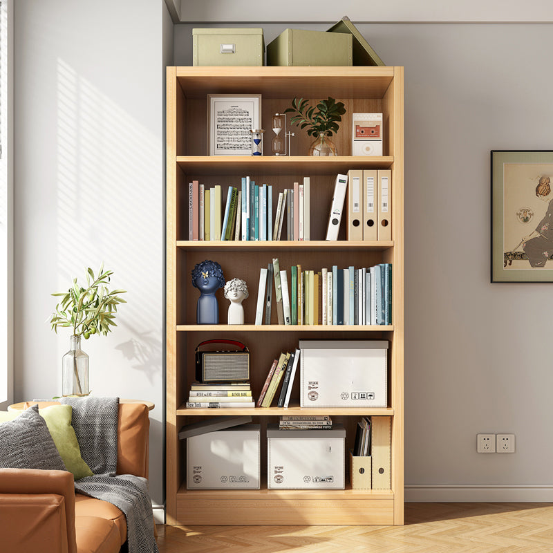Closed Back Standard Bookcase Scandinavian Engineered Wood Bookshelf