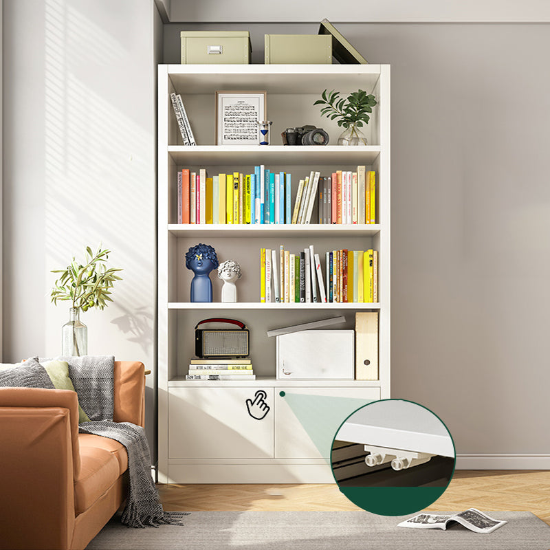 Closed Back Standard Bookcase Scandinavian Engineered Wood Bookshelf