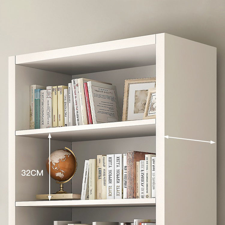 Closed Back Standard Bookcase Scandinavian Engineered Wood Bookshelf