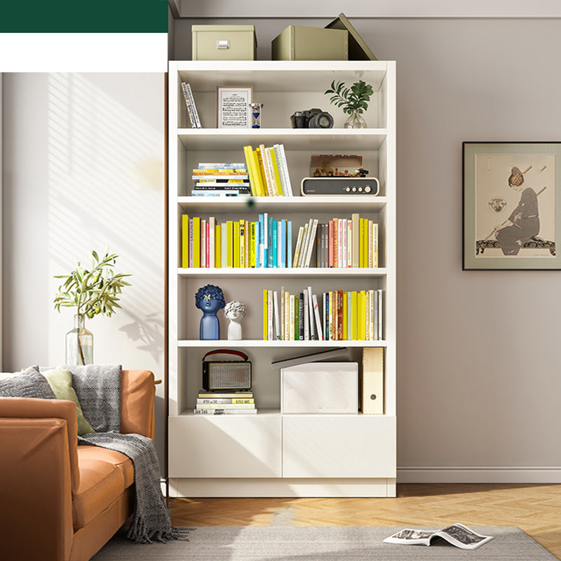 Closed Back Standard Bookcase Scandinavian Engineered Wood Bookshelf