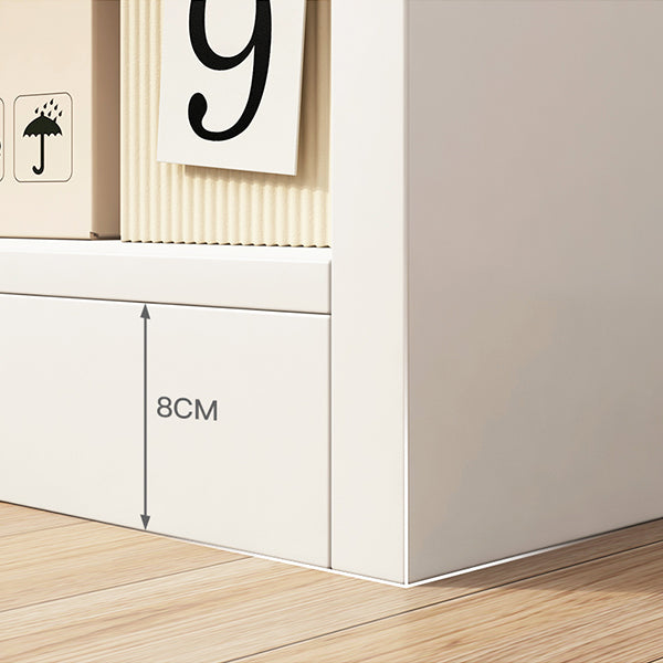 Closed Back Standard Bookcase Scandinavian Engineered Wood Bookshelf