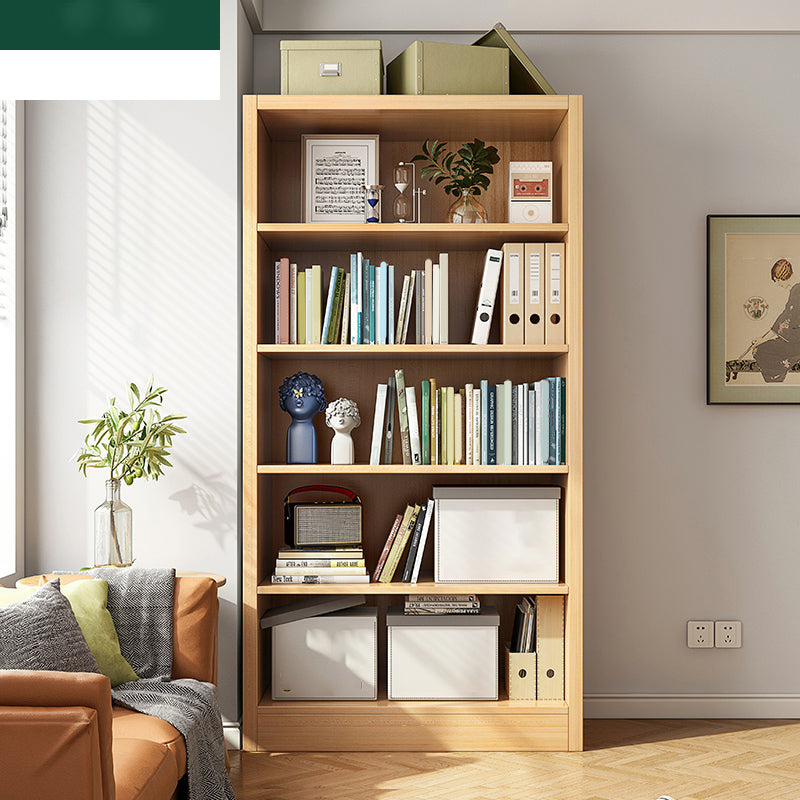 Closed Back Standard Bookcase Scandinavian Engineered Wood Bookshelf