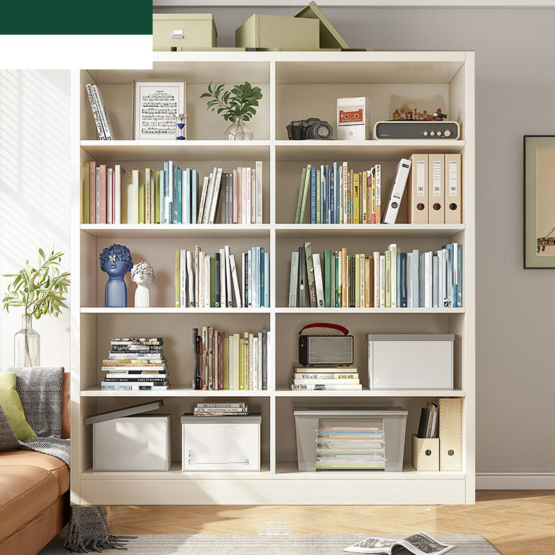 Closed Back Standard Bookcase Scandinavian Engineered Wood Bookshelf