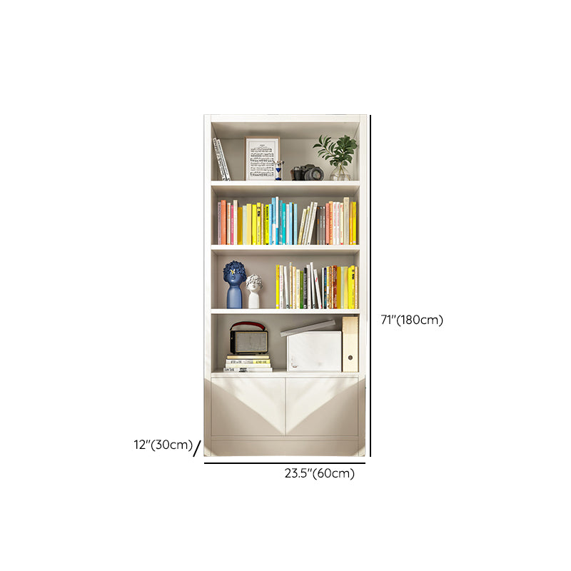 Closed Back Standard Bookcase Scandinavian Engineered Wood Bookshelf