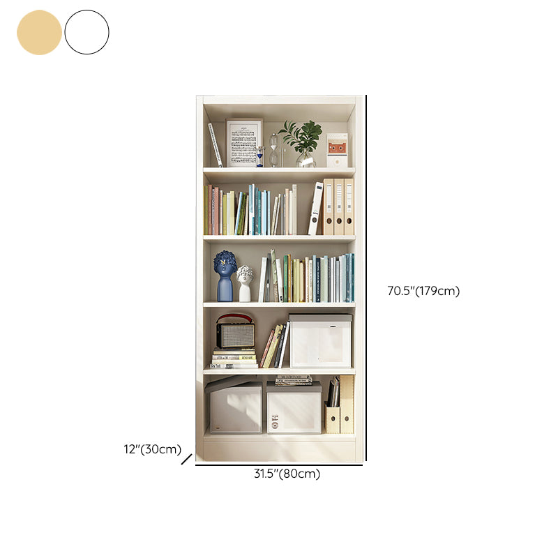 Closed Back Standard Bookcase Scandinavian Engineered Wood Bookshelf