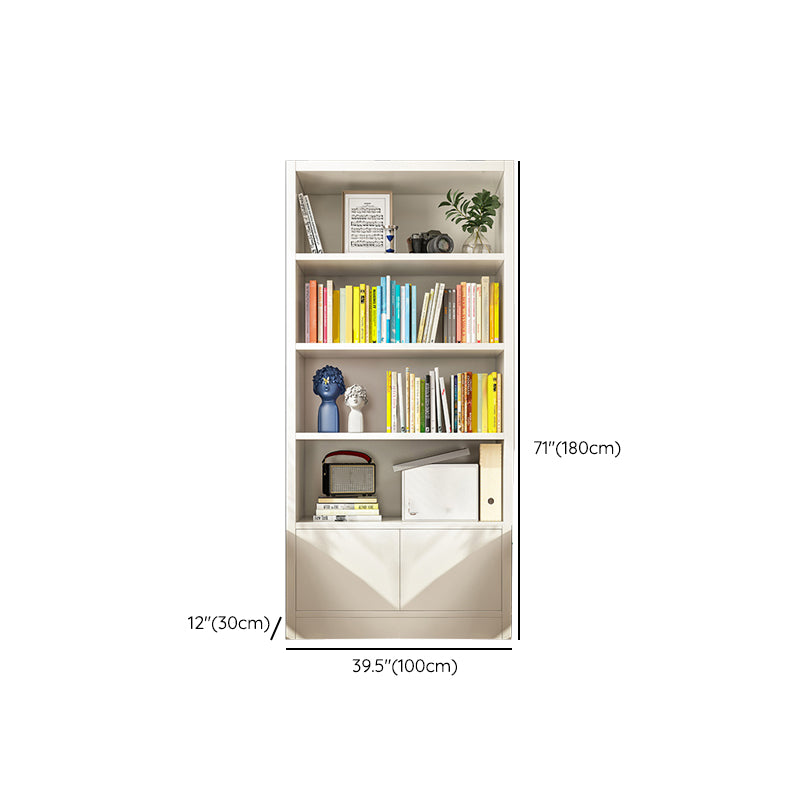 Closed Back Standard Bookcase Scandinavian Engineered Wood Bookshelf
