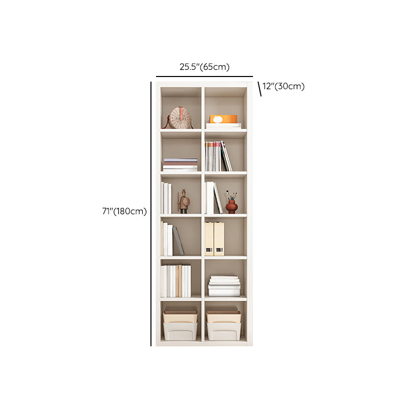 Closed Back Standard Bookcase Scandinavian Engineered Wood Bookshelf