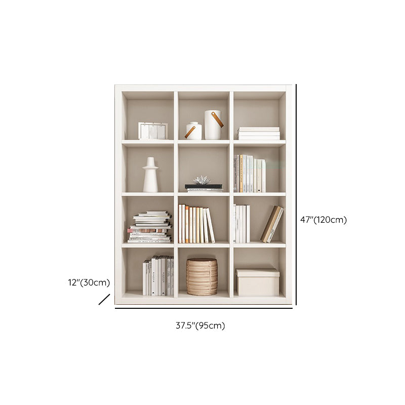 Closed Back Standard Bookcase Scandinavian Engineered Wood Bookshelf