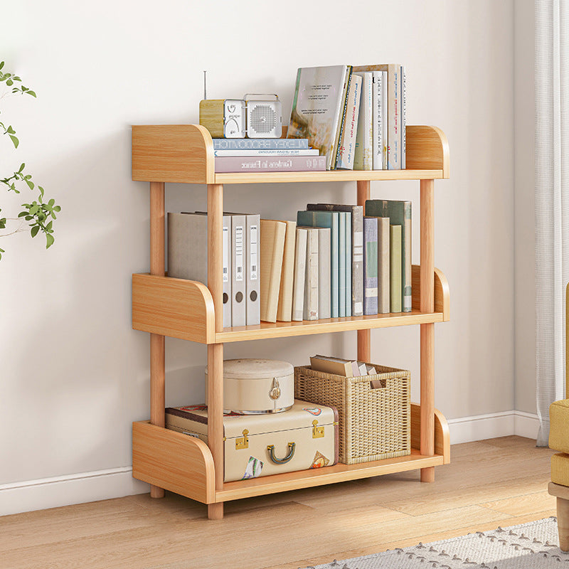 Scandinavian Standard Bookshelf Open Back Engineered Wood Bookcase