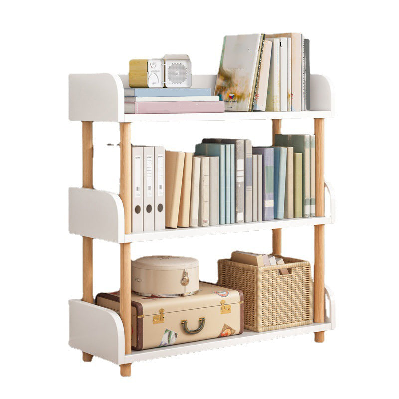 Scandinavian Standard Bookshelf Open Back Engineered Wood Bookcase