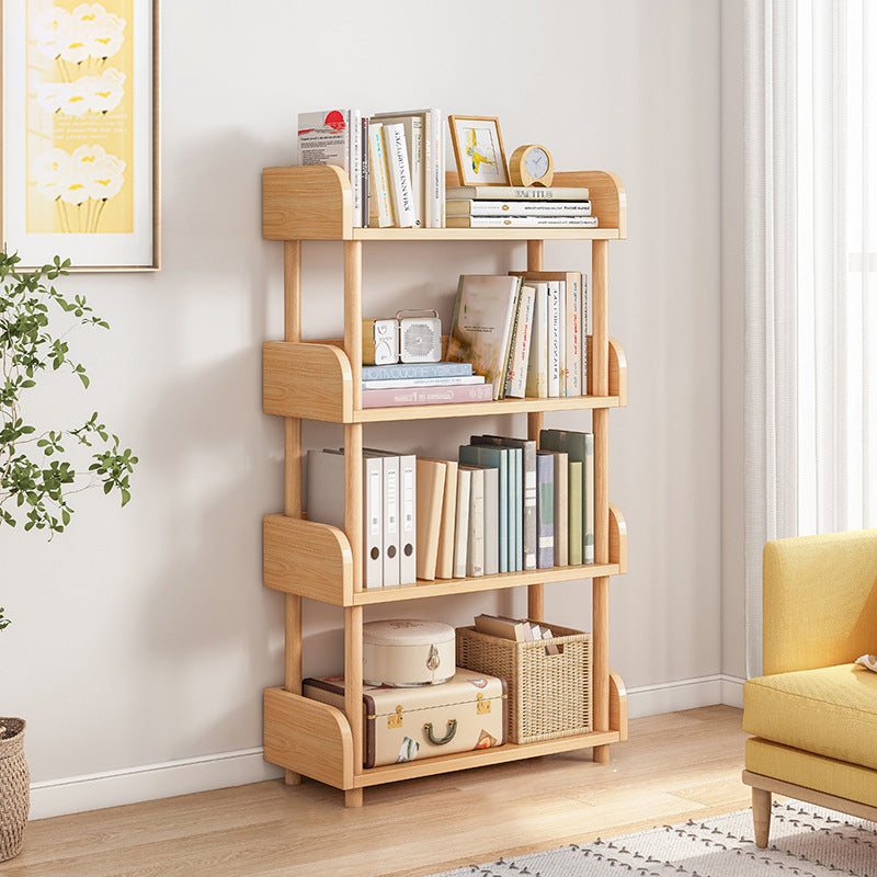 Scandinavian Standard Bookshelf Open Back Engineered Wood Bookcase