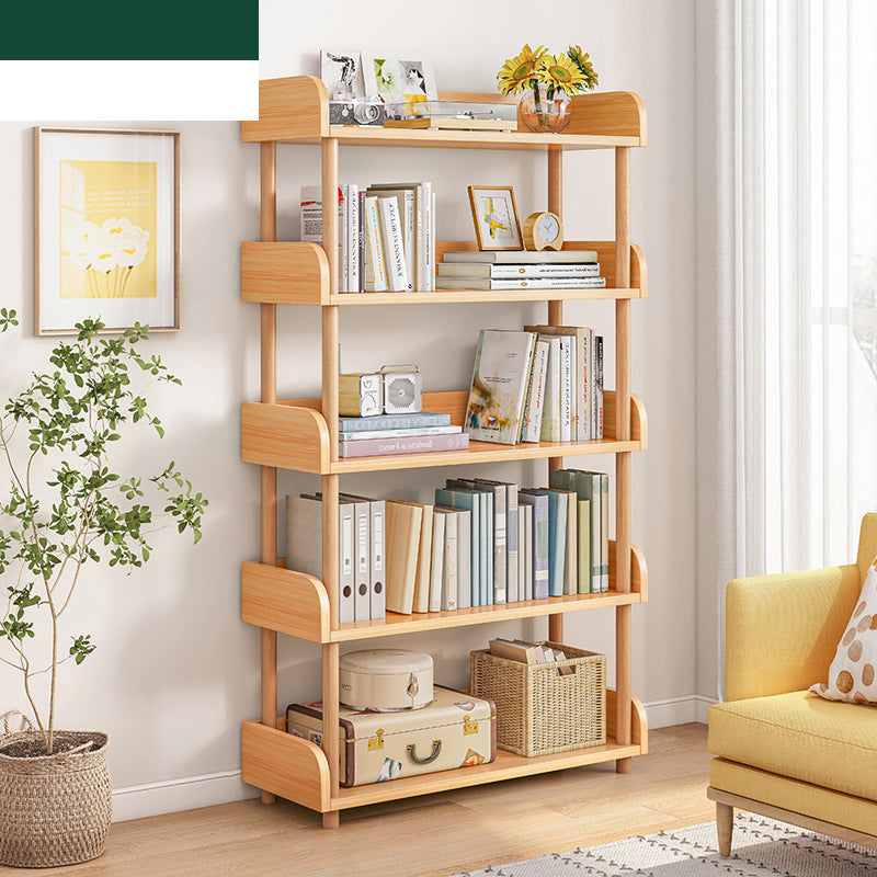 Scandinavian Standard Bookshelf Open Back Engineered Wood Bookcase