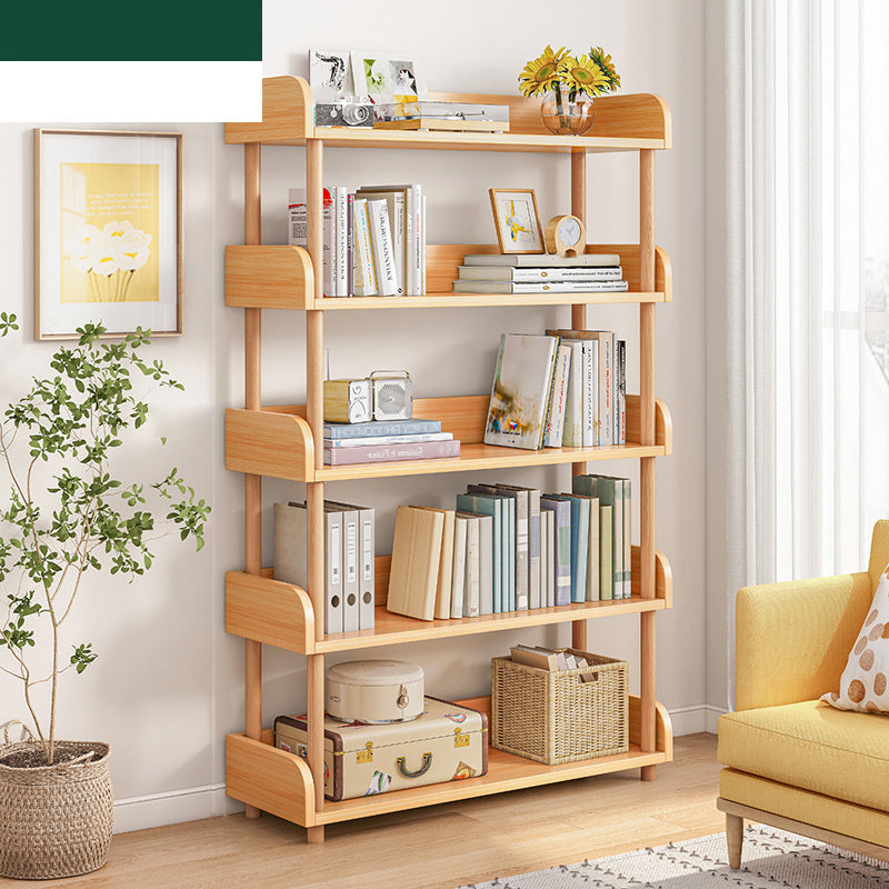 Scandinavian Standard Bookshelf Open Back Engineered Wood Bookcase