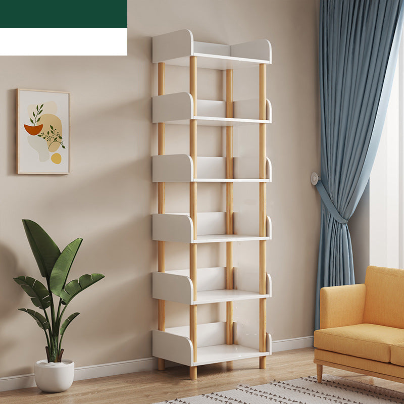 Scandinavian Standard Bookshelf Open Back Engineered Wood Bookcase