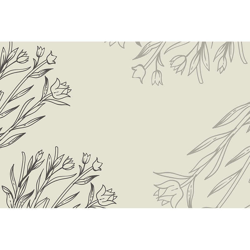 Minimalism Illustration Wall Mural Wallpaper Sitting Room Wall Mural