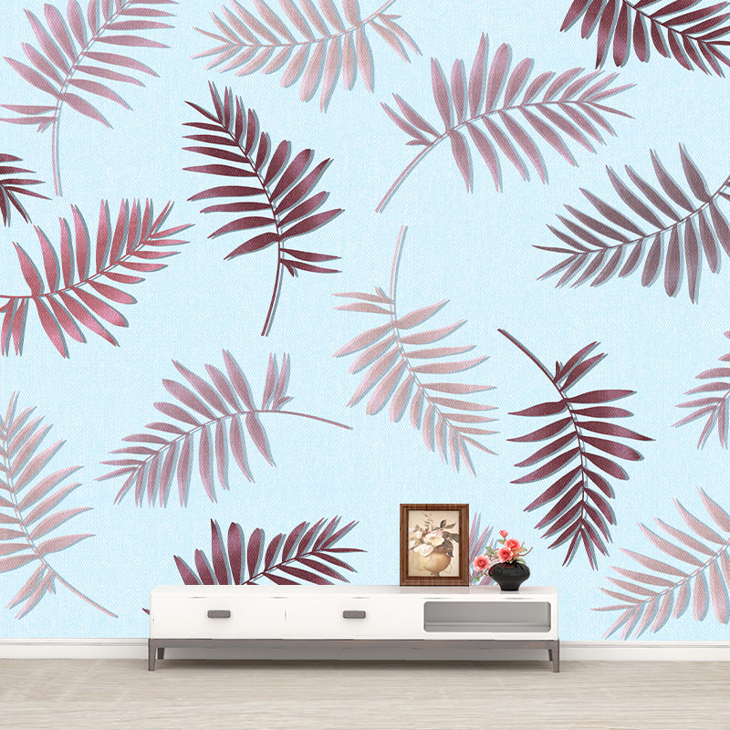 Plant Illustration Wall Mural Wallpaper Sitting Room Wall Mural