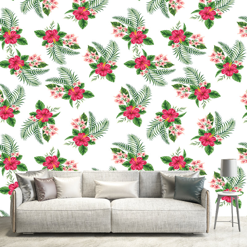 Illustration Environment Friendly Mural Wallpaper Plant Pattern Living Room Wall Mural