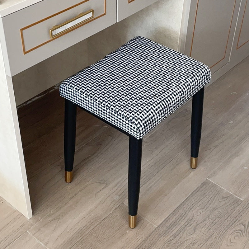 Fabric Standard Stool Modern Style Simple Household Rectangular Stool