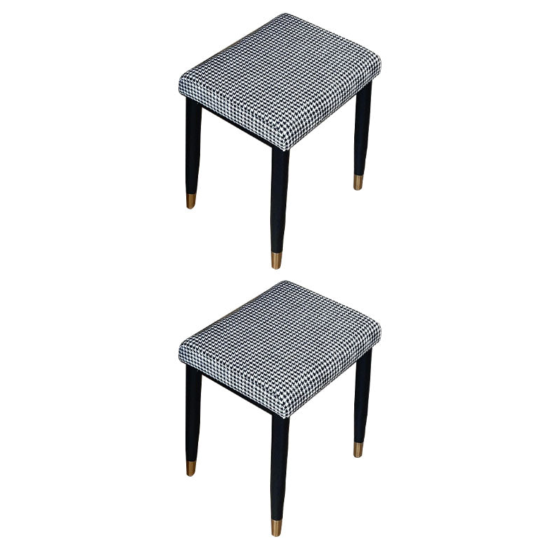 Fabric Standard Stool Modern Style Simple Household Rectangular Stool