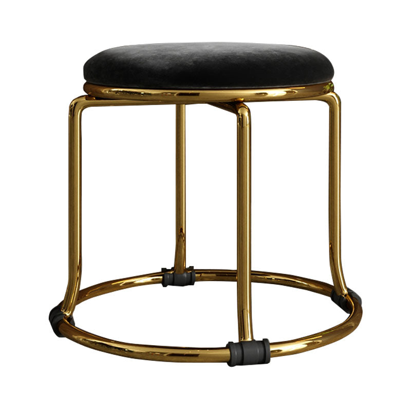Fabric Standard Stool Modern Style Simple Household Round Stool