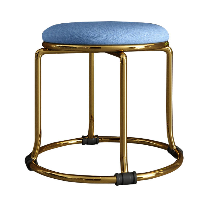 Fabric Standard Stool Modern Style Simple Household Round Stool