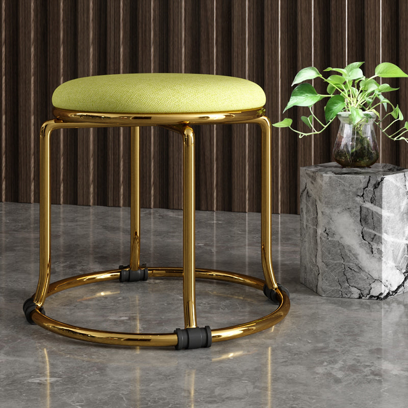 Fabric Standard Stool Modern Style Simple Household Round Stool