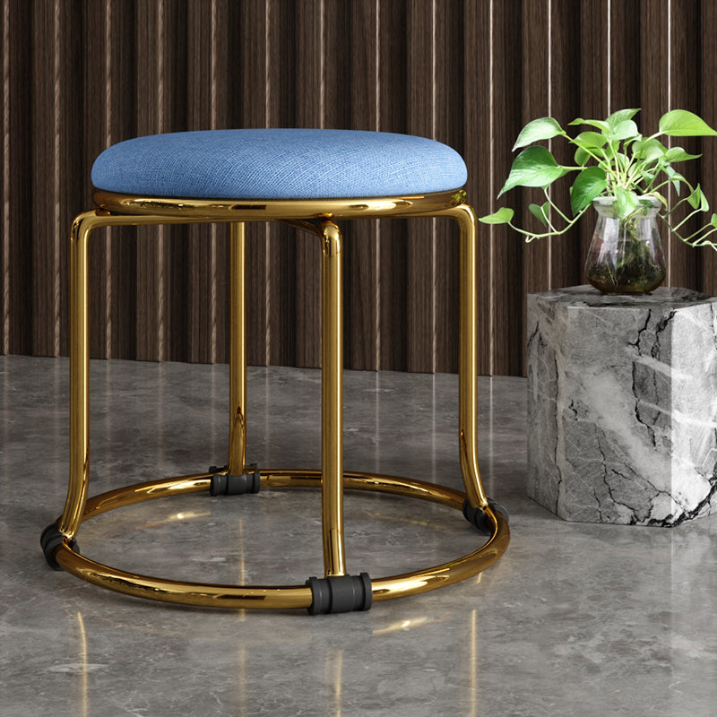 Fabric Standard Stool Modern Style Simple Household Round Stool