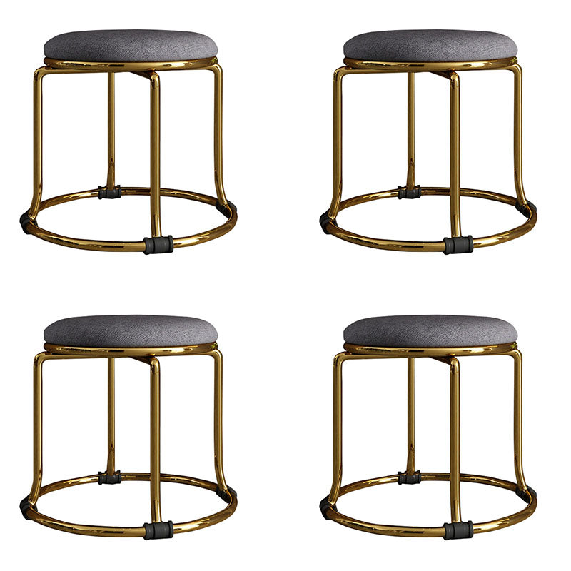 Fabric Standard Stool Modern Style Simple Household Round Stool