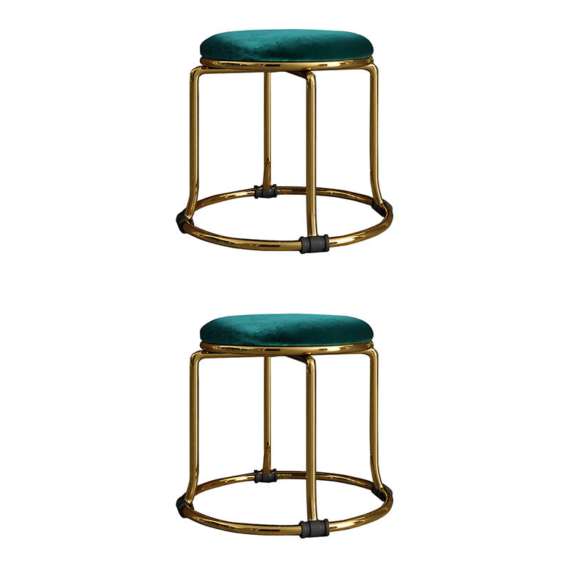 Fabric Standard Stool Modern Style Simple Household Round Stool