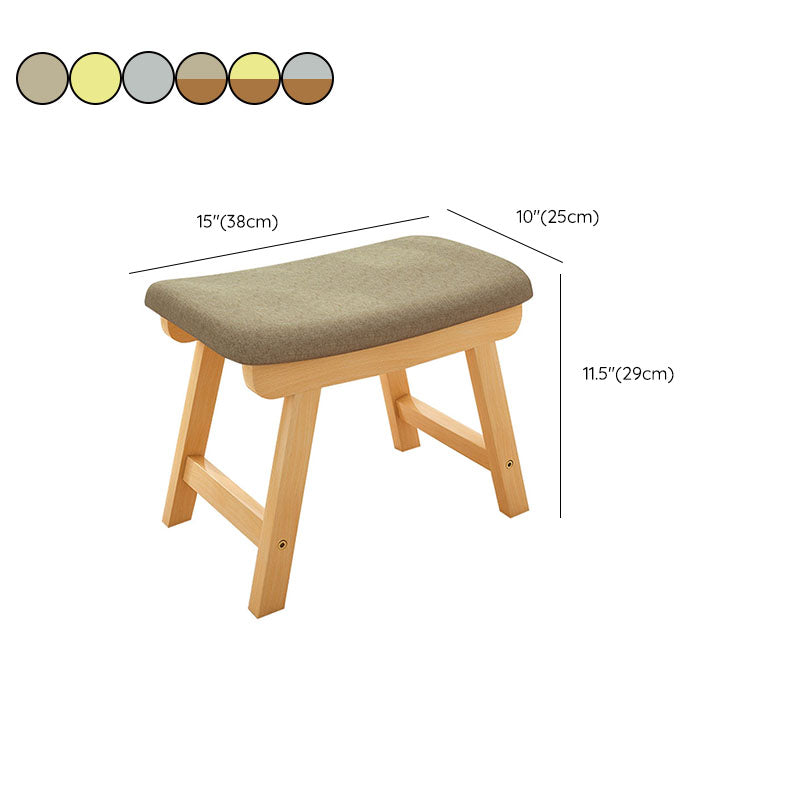 Cotton Standard Stool Modern Style Simple Household Rectangular Stool
