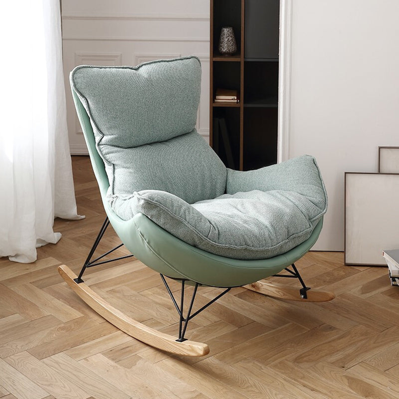 Modern Style Rocking Chair Indoor Sofa Rocking Chair with Cushion