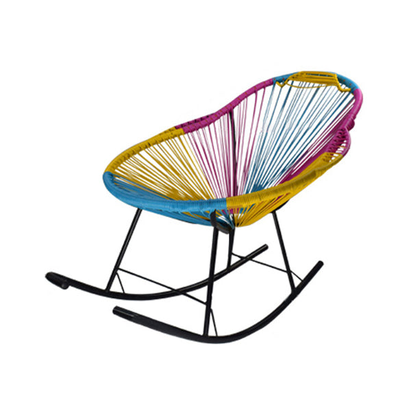 Modern Single Outdoor Rocking Chair Rattan Rocking Chair for Leisure