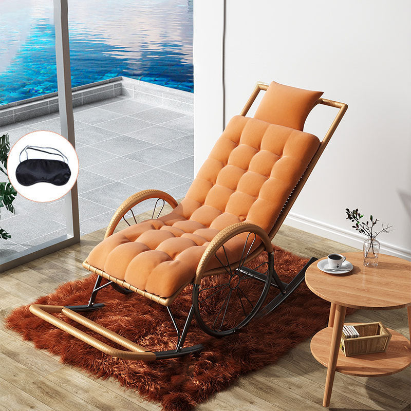 Contemporary Style Rocking Chair Rattan Rocking Chair for Leisure