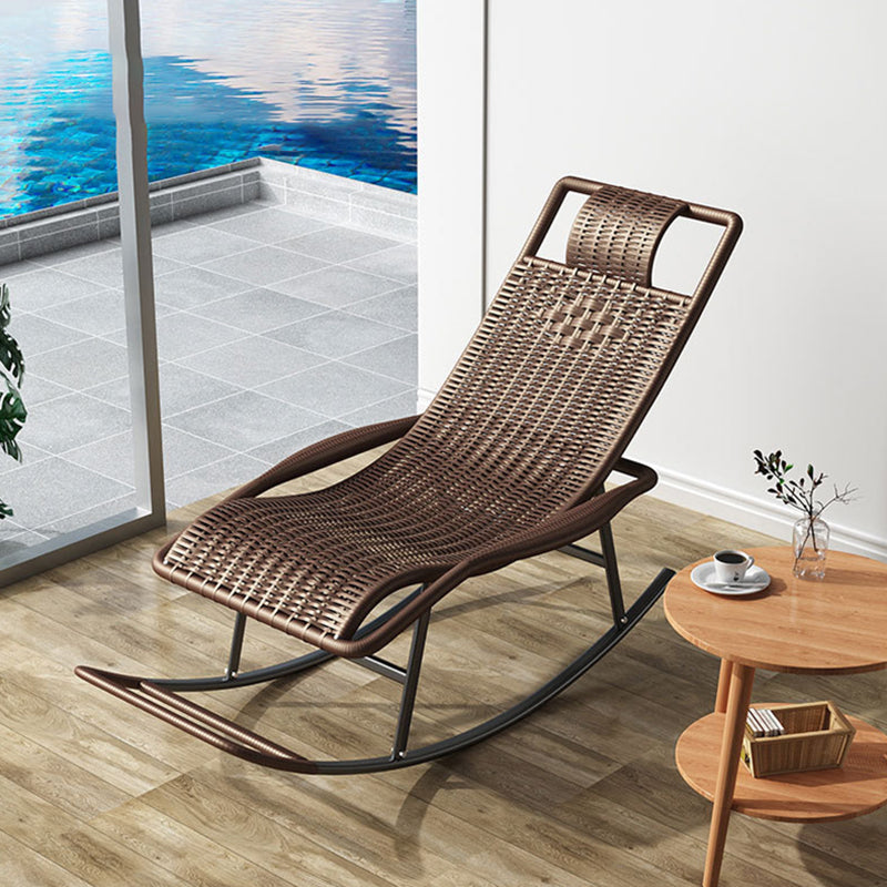 Contemporary Style Rocking Chair Rattan Rocking Chair for Leisure
