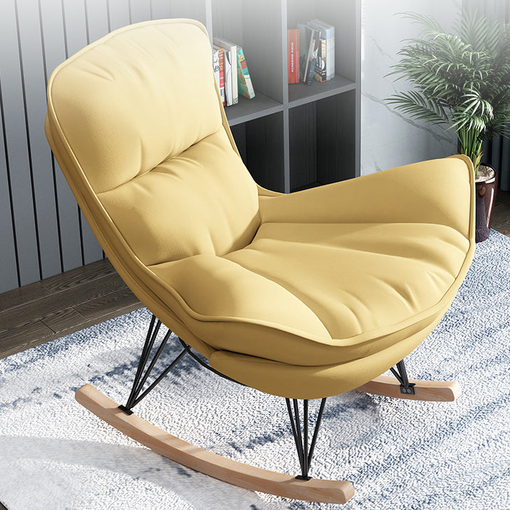 Indoor Leisure Lazy Sofa Chair Modern Style Upholstered Rocking Chair