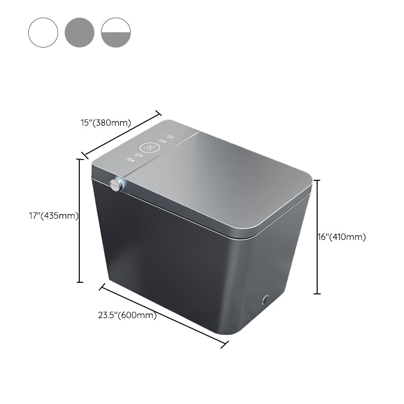 Contemporary Siphon Jet Flush Toilet Floor Mount Toilet Bowl for Bathroom