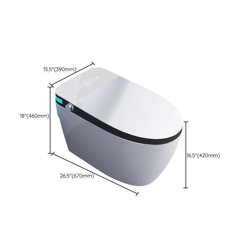 Contemporary Ceramic Toilet Floor Mounted Urine Toilet with Seat for Washroom