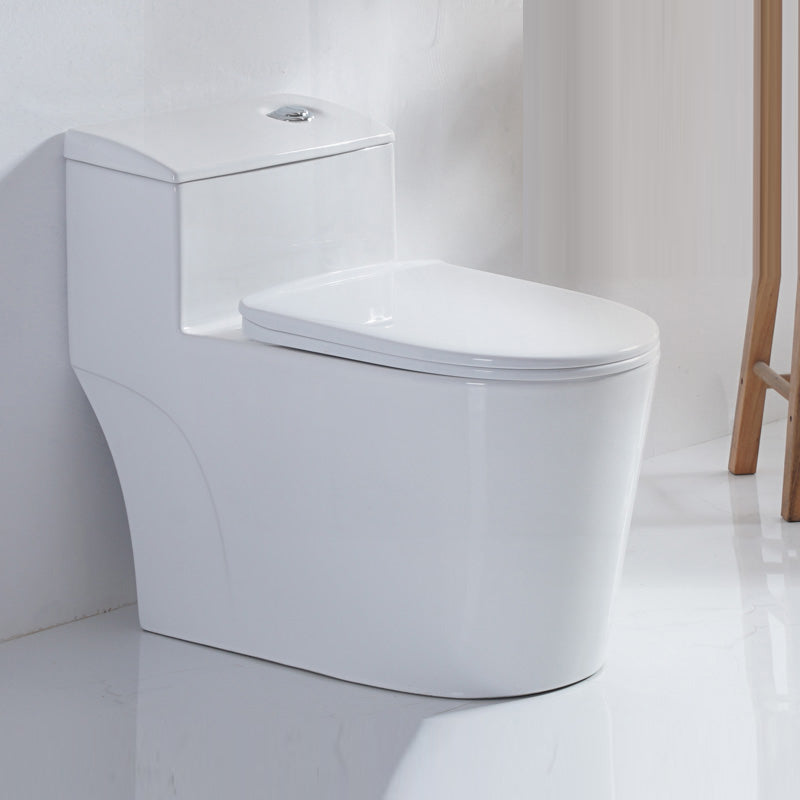 Traditional White Ceramic Flush Toilet Seat Included Urine Toilet for Washroom