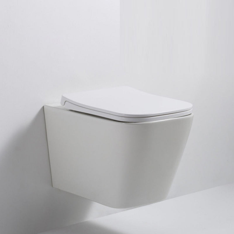Modern Ceramic Flush Toilet Wall Mount White Urine Toilet for Washroom