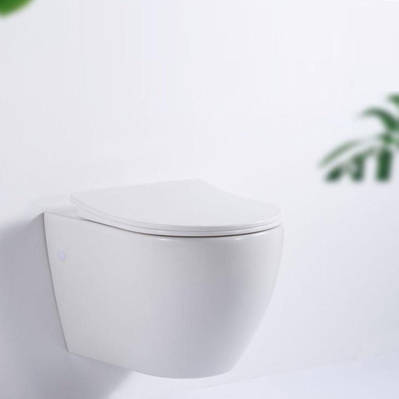 Modern Ceramic Flush Toilet Wall Mount White Urine Toilet for Washroom