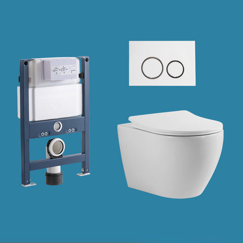 Modern Ceramic Flush Toilet Wall Mount White Urine Toilet for Washroom