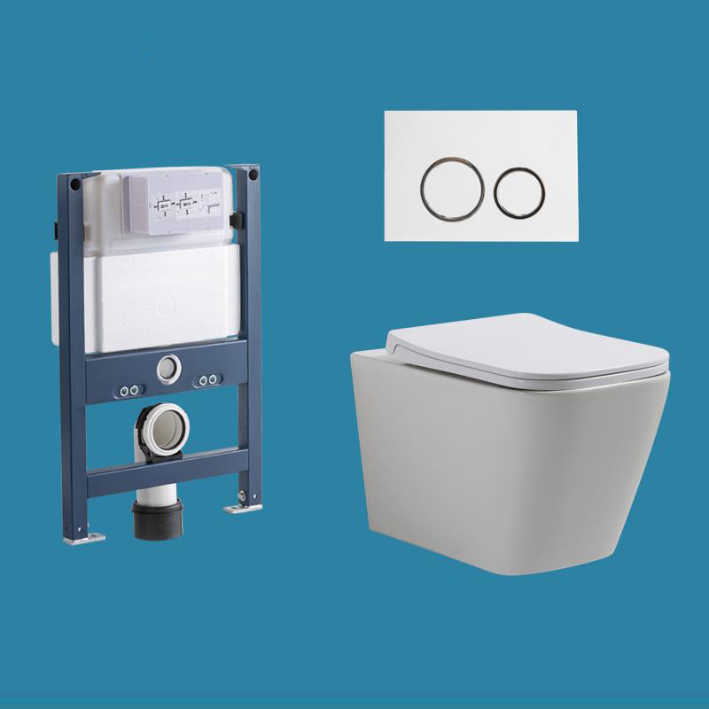 Modern Ceramic Flush Toilet Wall Mount White Urine Toilet for Washroom