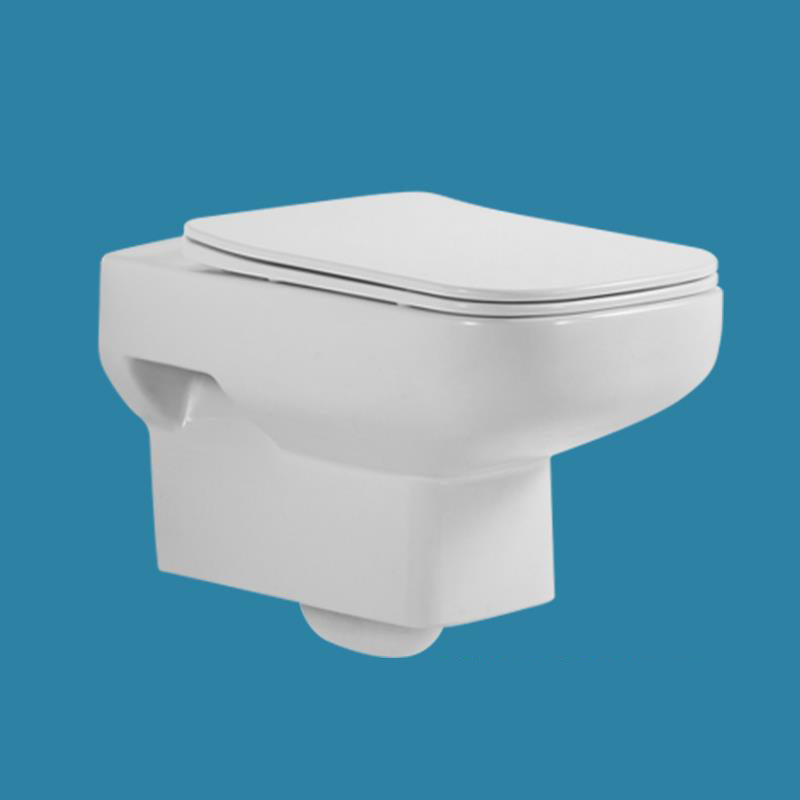 Modern Ceramic Flush Toilet Wall Mount White Urine Toilet for Washroom