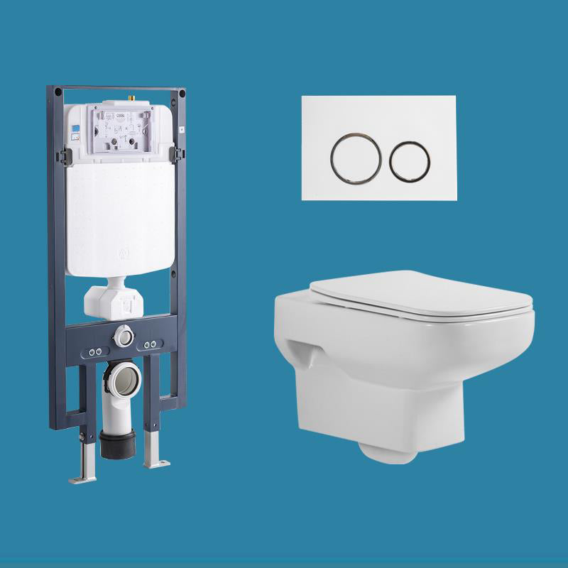 Modern Ceramic Flush Toilet Wall Mount White Urine Toilet for Washroom