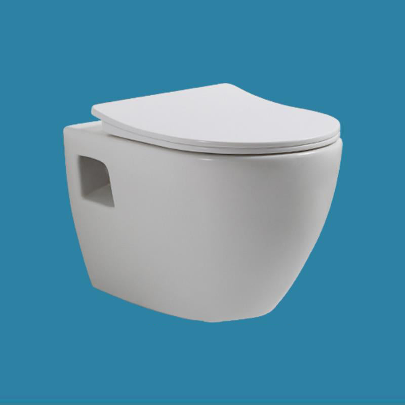 Modern Ceramic Flush Toilet Wall Mount White Urine Toilet for Washroom